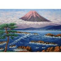 海からの紅富士(銭湯画)