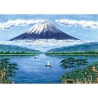 湖畔の富士(銭湯画)