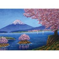 桜と富士(銭湯画)